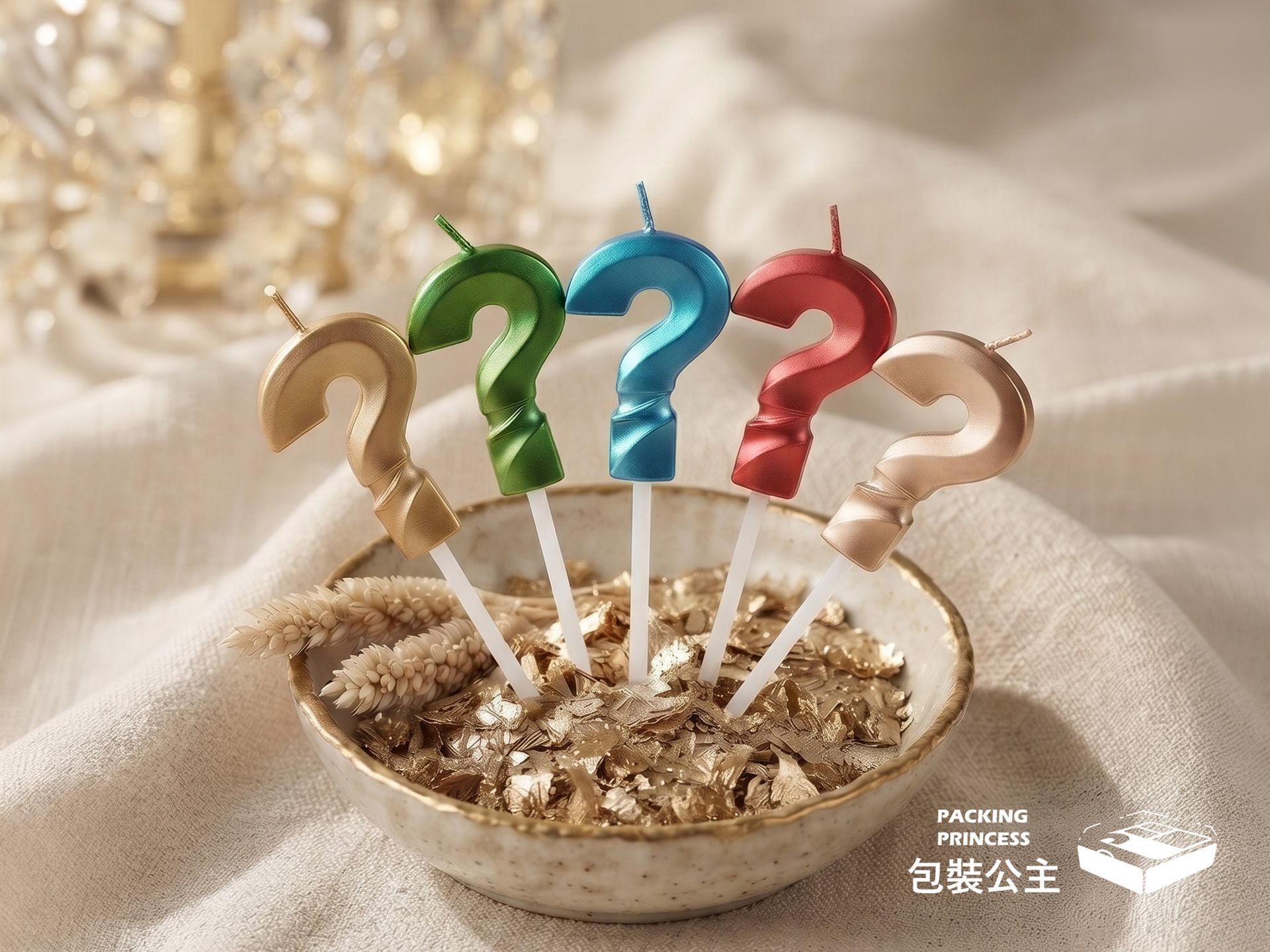 GFD-5 星光數字蠟燭全系列,金屬質感數字設計,生日派對與週年紀念必備蠟燭