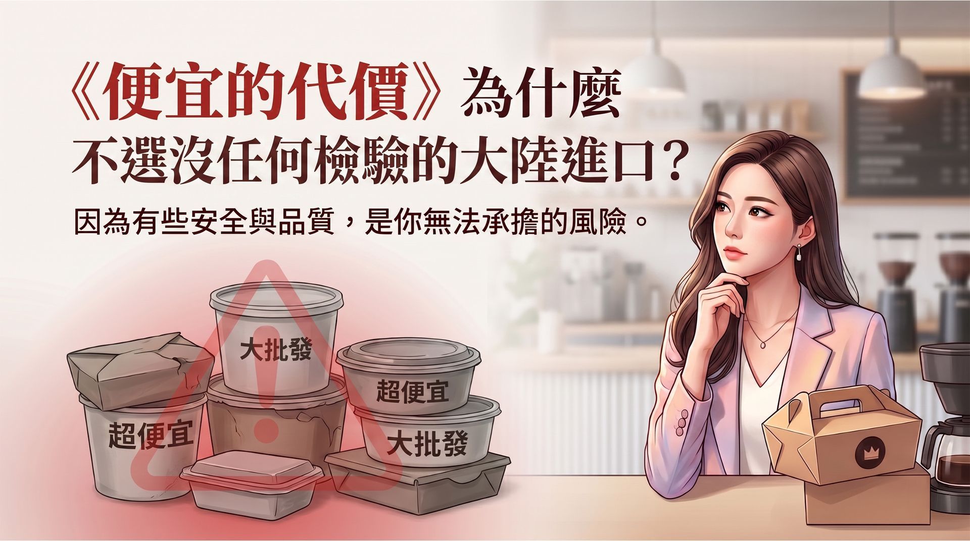 解析低價進口餐盒的潛在安全風險，提供業者選擇高品質食品容器的評估標準。