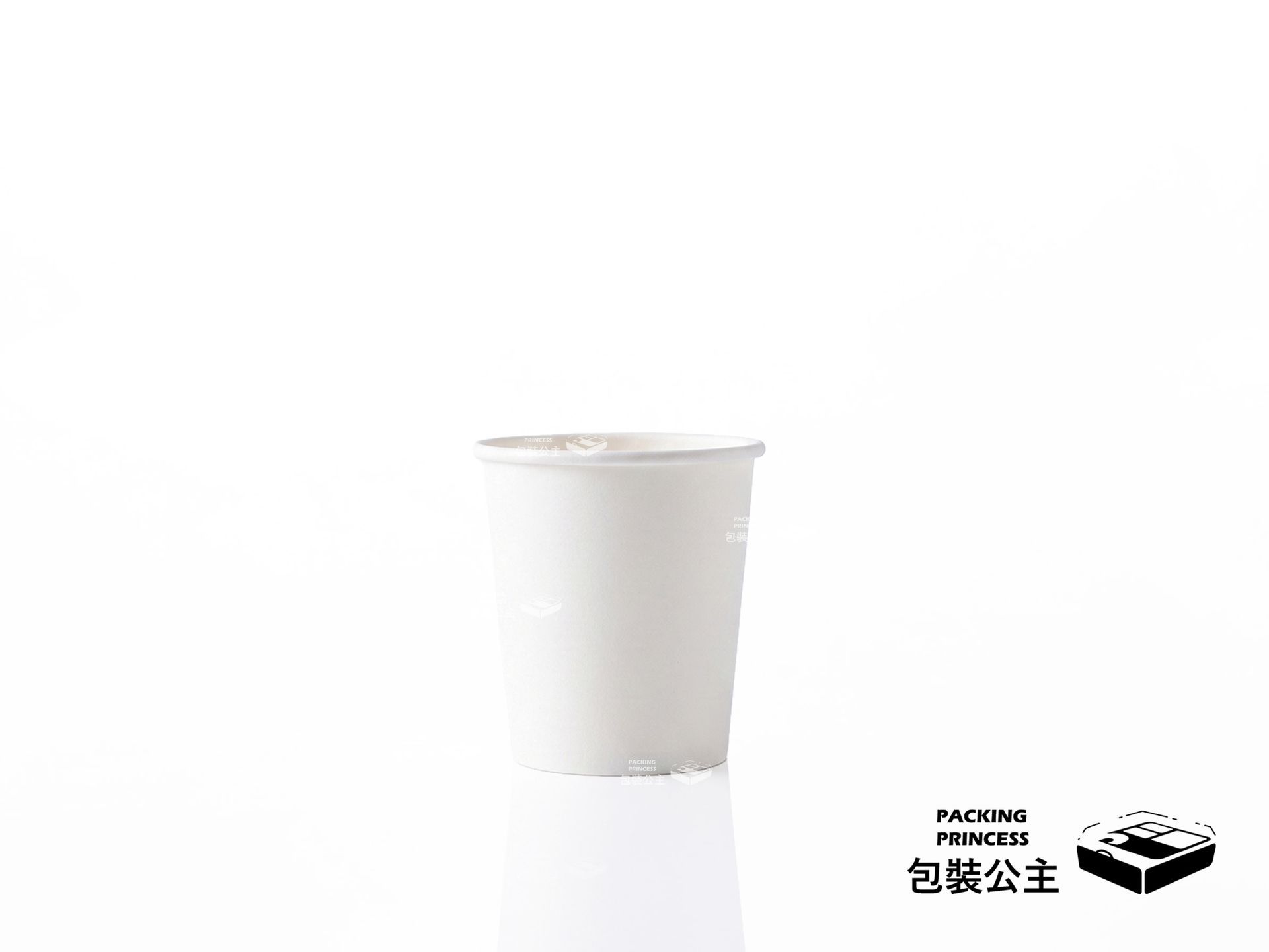 純白試飲紙杯 | 3盎司 90c.c. 單面PE淋膜 試吃杯，單品純白色紙杯正面展示，提供餐飲業試飲與試吃外帶容器選擇。