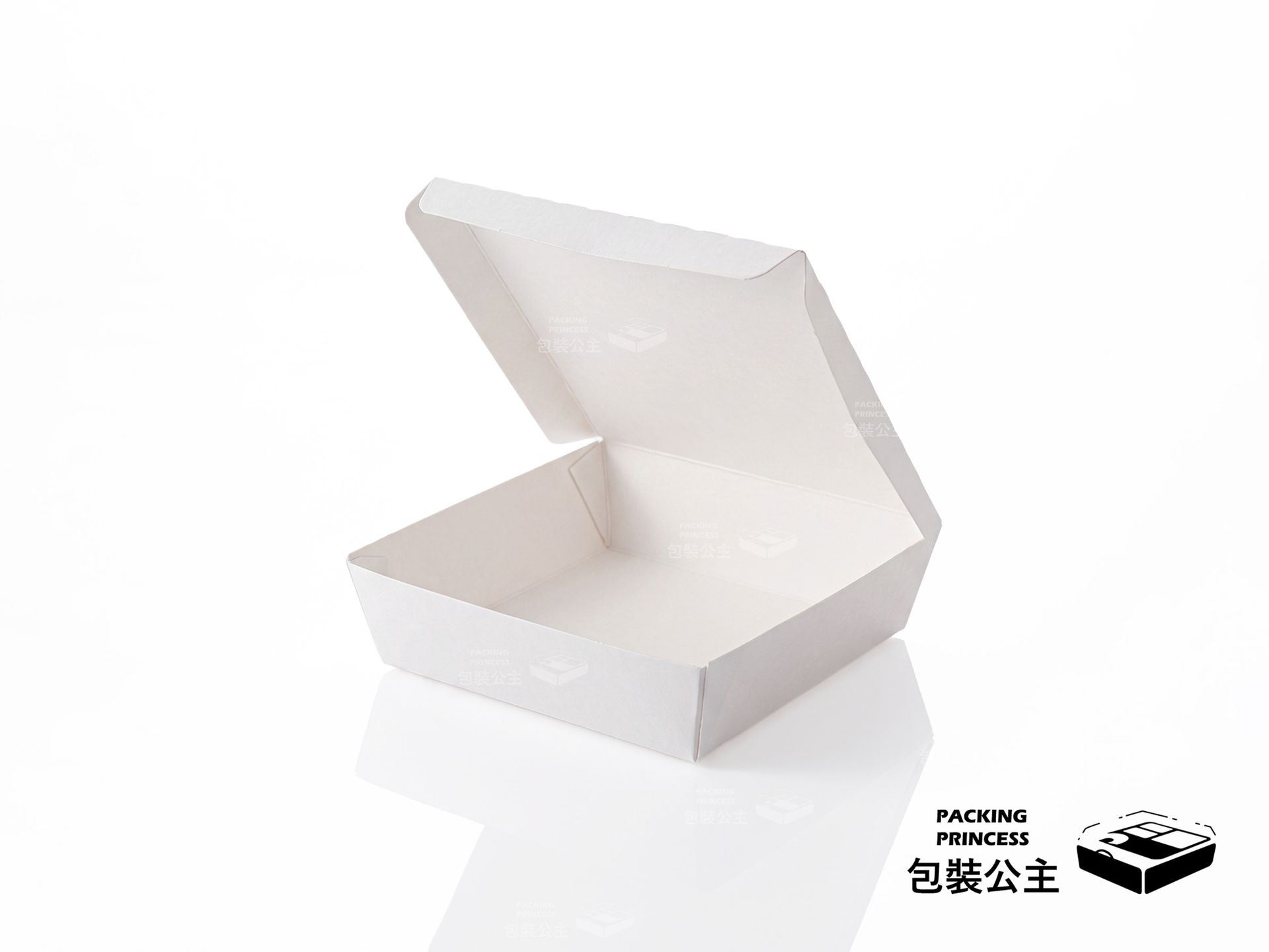 JD-103 厚片吐司盒，極簡純白設計，採用食品級淋膜處理，是吐司外帶的專業包裝選擇。