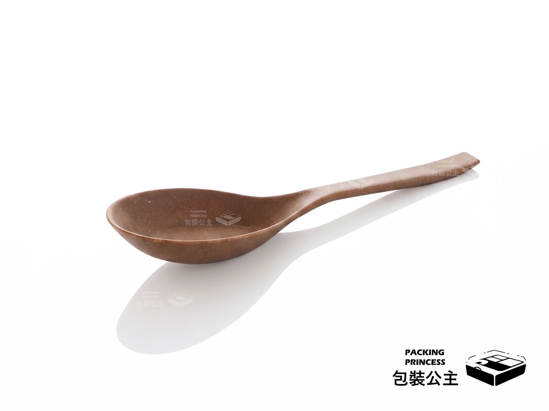 RC-H001 稻殼中式湯匙，環保餐具設計，適合各式餐點使用，耐用且符合現代綠色餐飲趨勢。