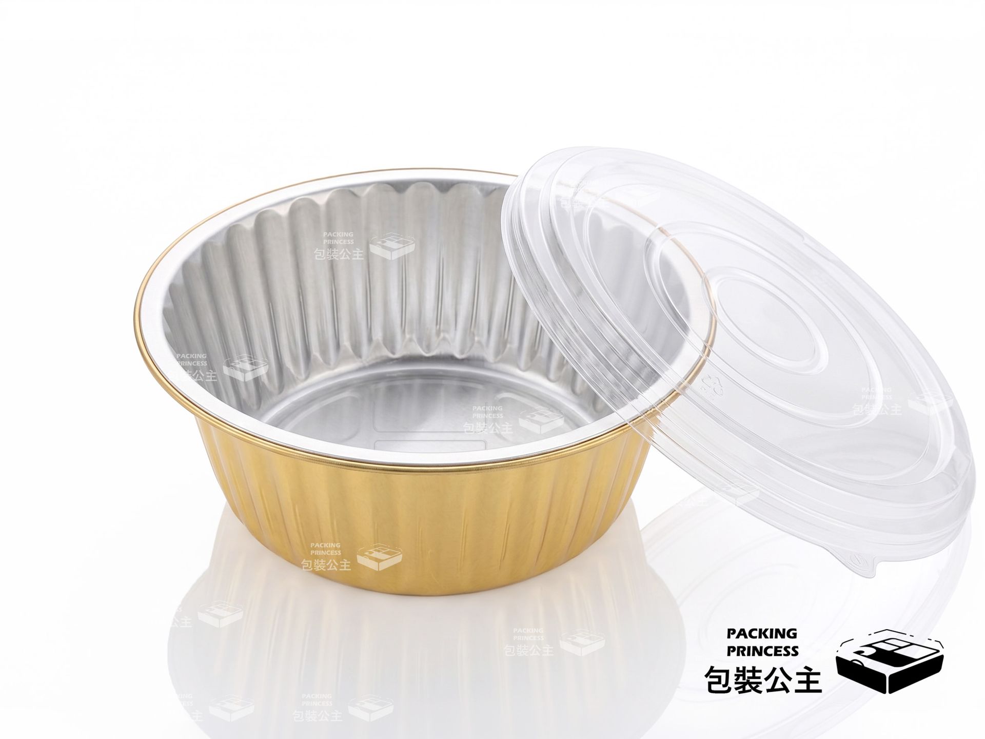 Y180-1200 金色圓型鋁箔皿詳細規格:1200cc 大容量,專業加厚材質,適合外帶火鍋、大份量湯品與商業餐飲包裝需求