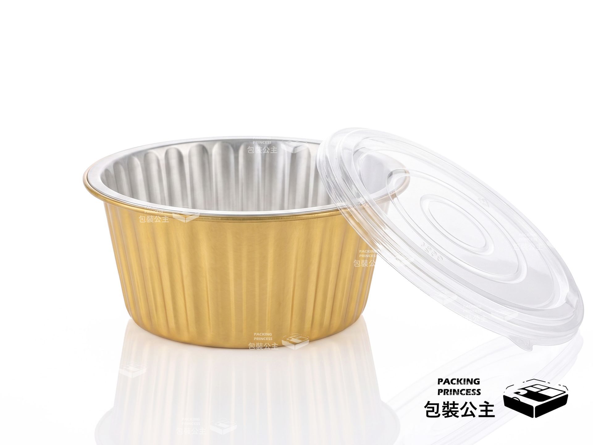Y180-1370 特大容量金色鋁箔皿:1370cc 特深設計,適合飯店外帶燉補、多人份合菜與海鮮料理盛裝,包裝公主專業推薦