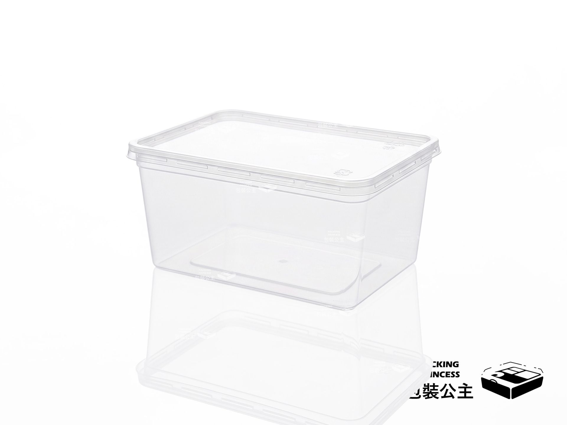 CPK | 1公升保鮮盒 透明餅乾盒 塑膠保鮮盒，大容量單品透明展示，提供烘焙坊與甜點店透明外帶容器選擇。