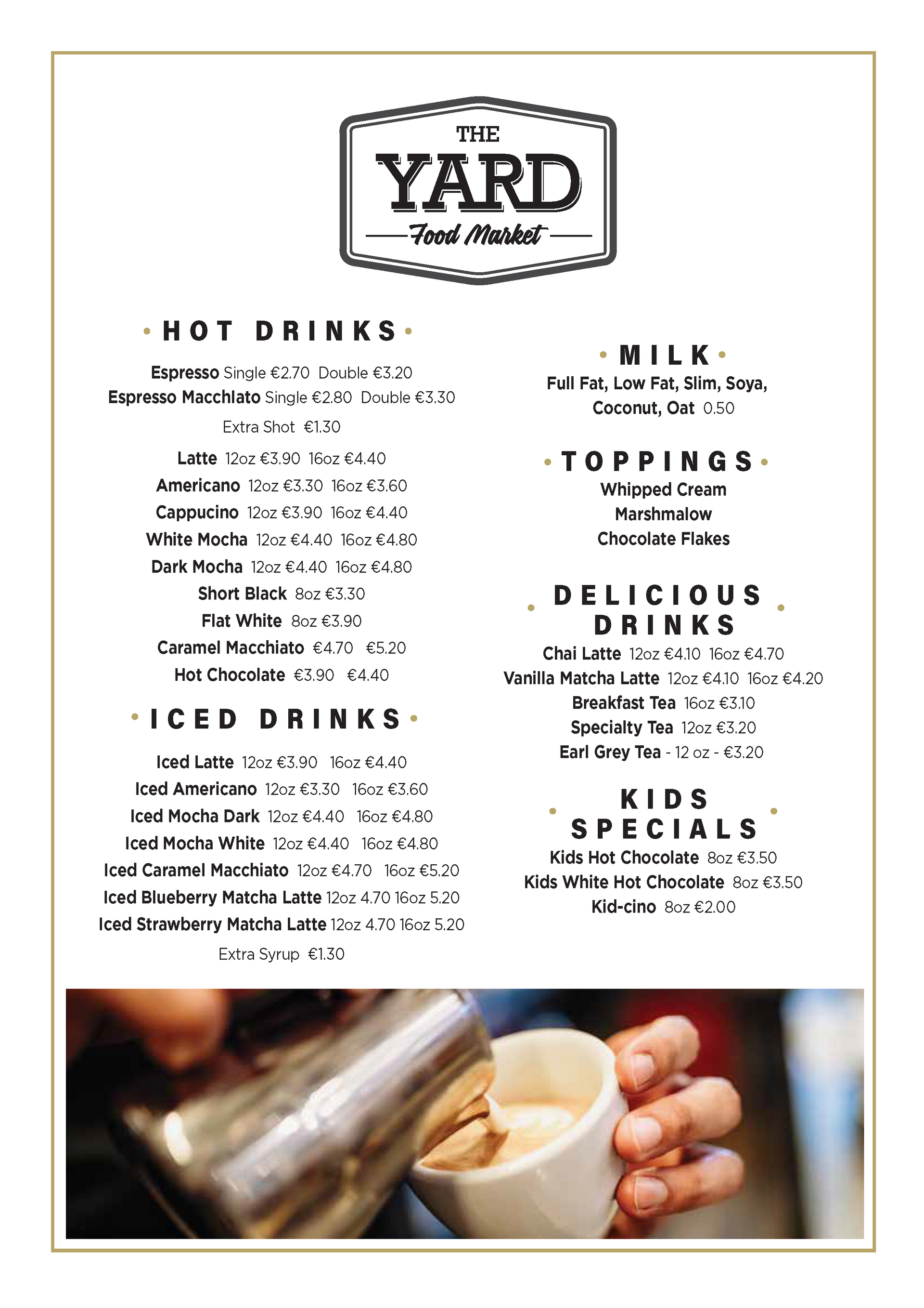 Menu for 
