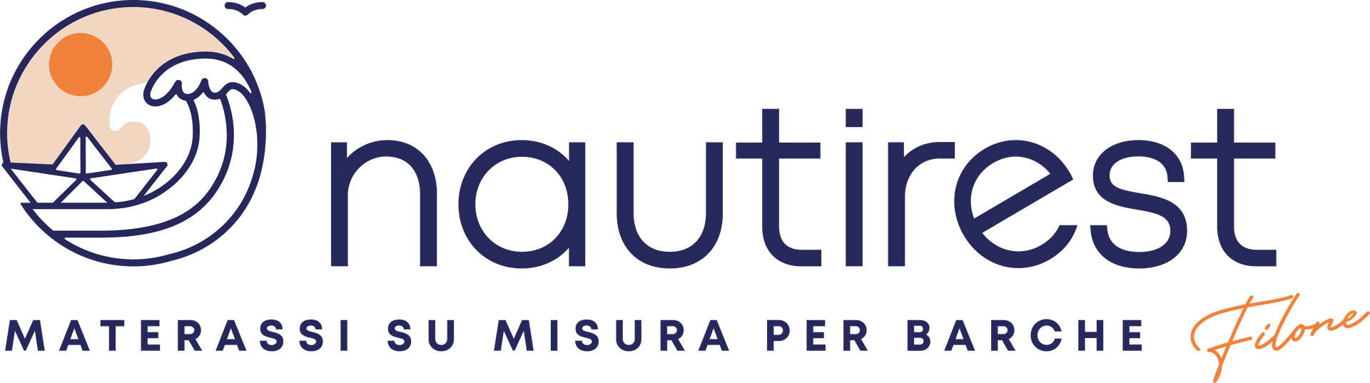 Un logo per i materassi nautirest e la cuscineria per barche
