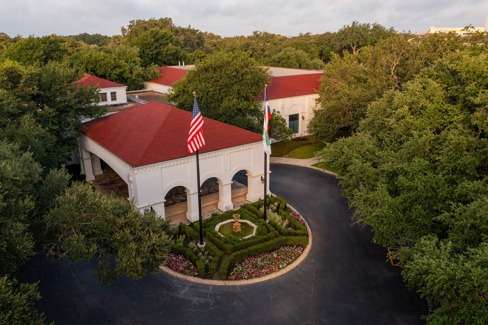 The clubhouse entrance