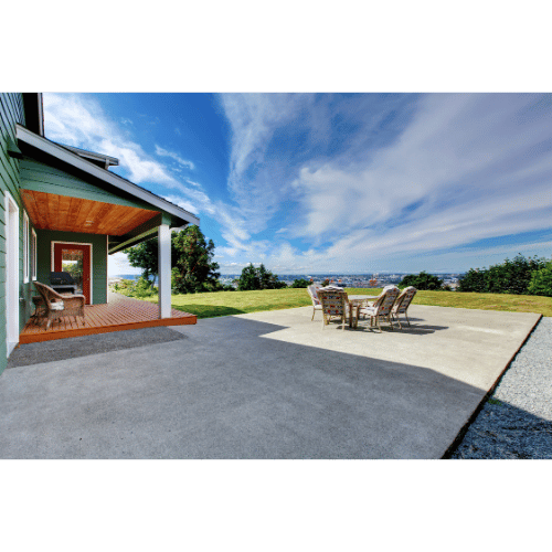 concrete pad