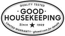 Good Housekeeping seal with text