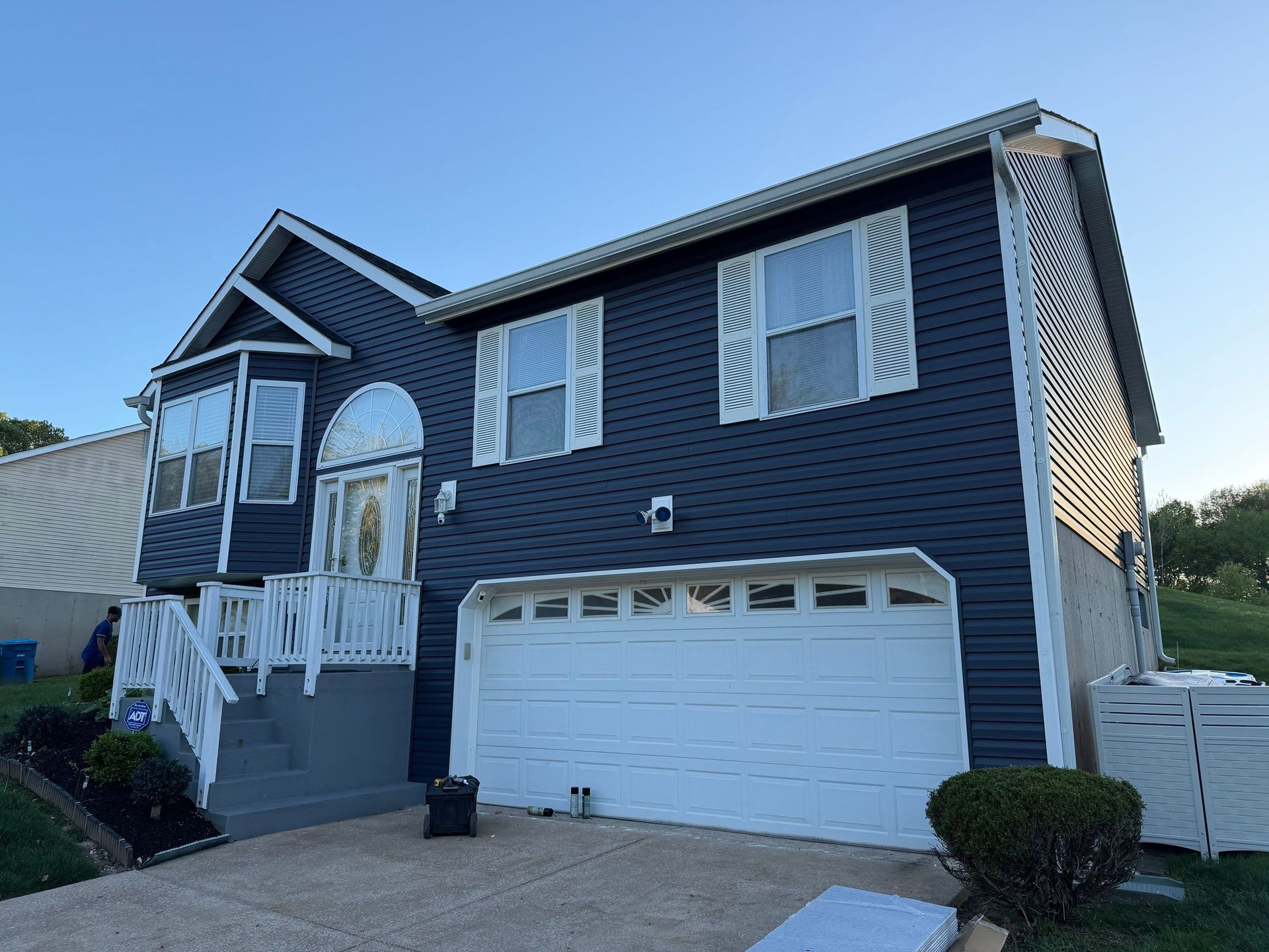 Siding installation in Florissant, MO.