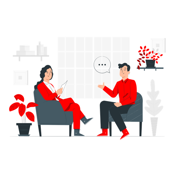 Person Having Interview