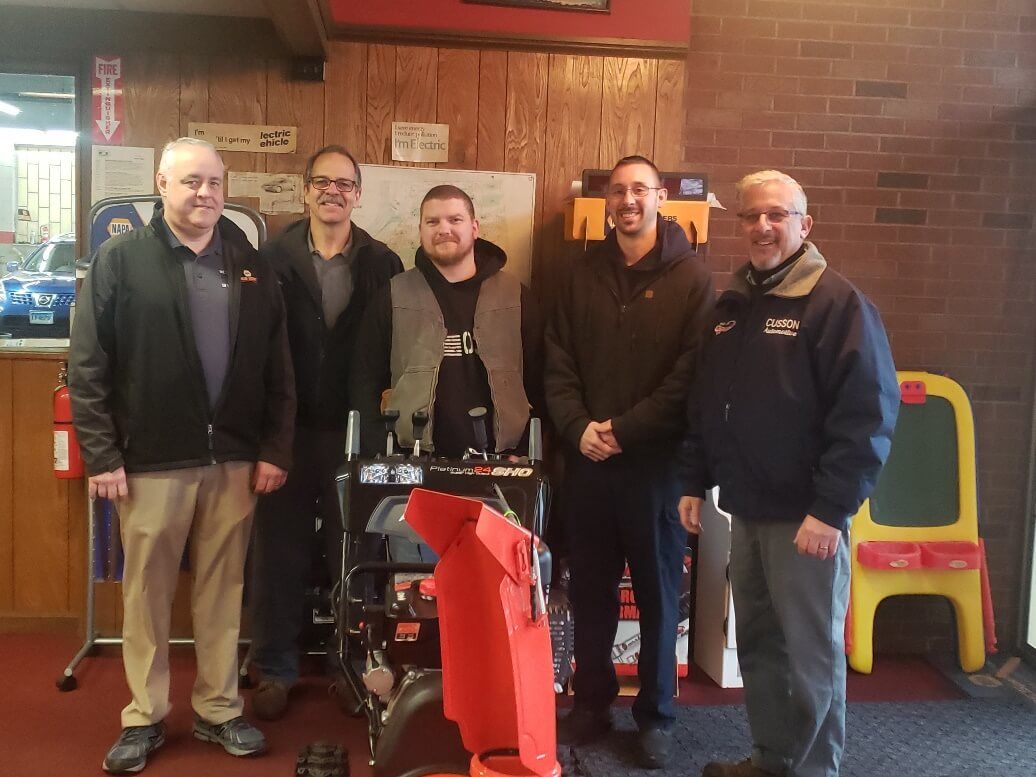 NAPA BDG Donates Snow Blower to Veteran