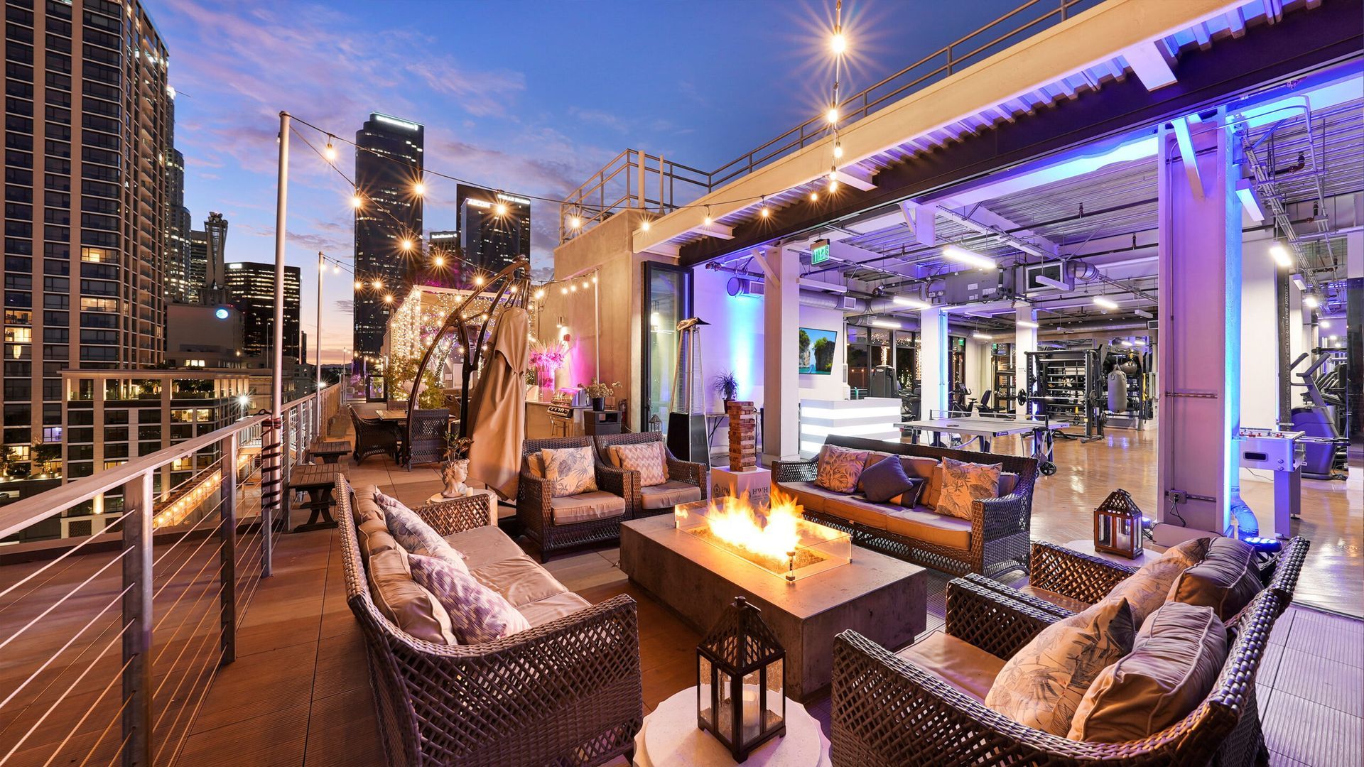 rooftop firepit