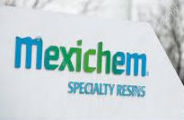 Mexichem logo with blue and green text on a white background,