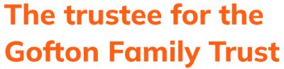 The trustee for the Gofton Family Trust - Logo