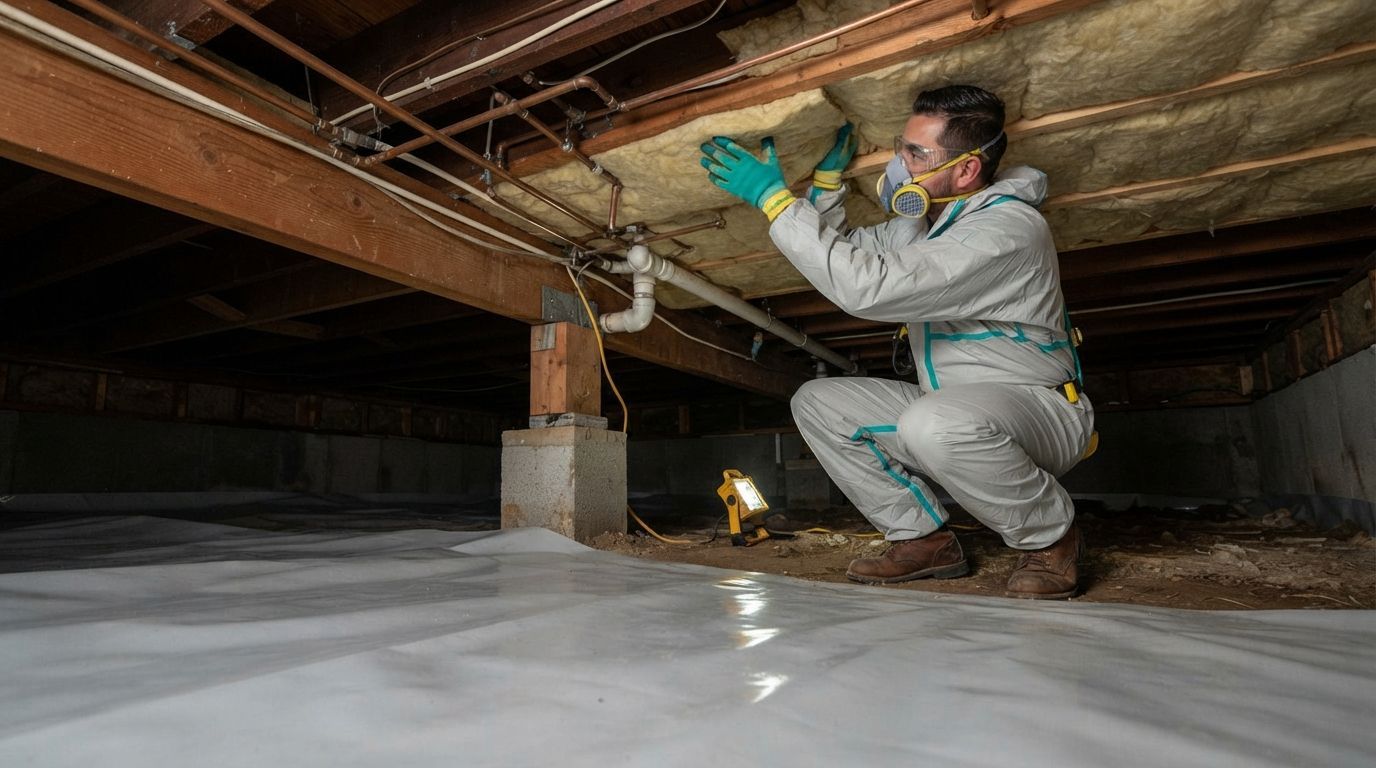 Professional crawl space insulation installation in Auburn, CA