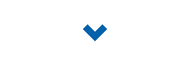A blue arrow pointing up on a white background.