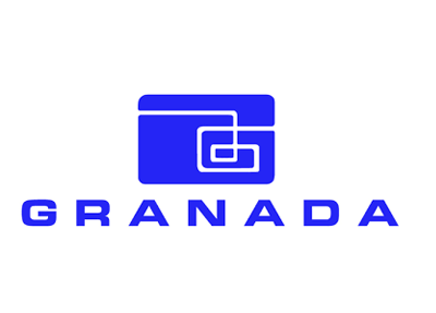 Blue Granada logo with stylized interlocking squares above the word “GRANADA”