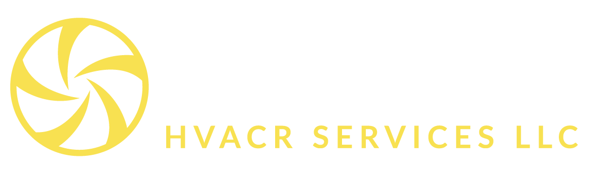 Yellow logo with a swirl design and the text 