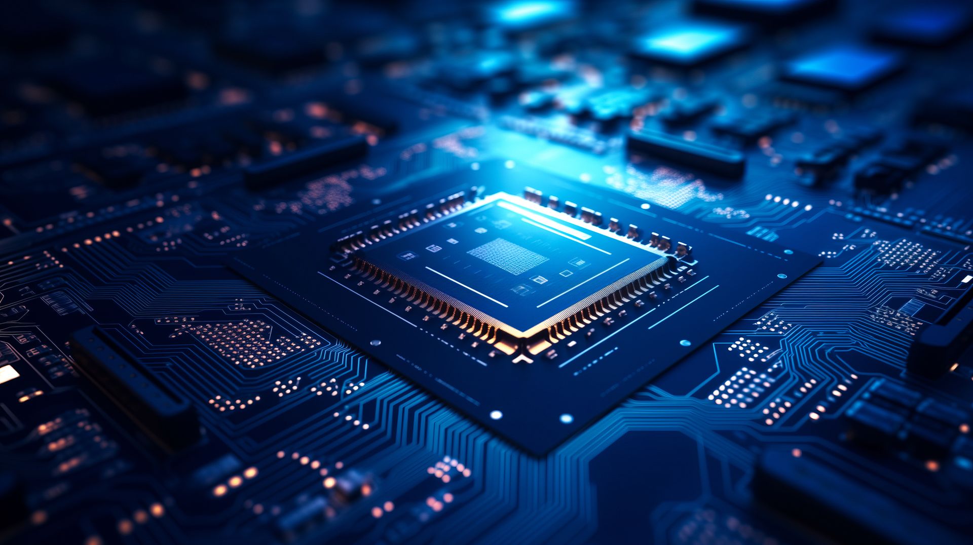 People working at computers in a modern office with bright lighting.