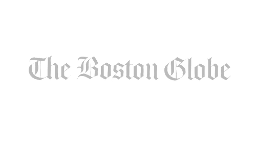 The Boston Globe logo in gray text.