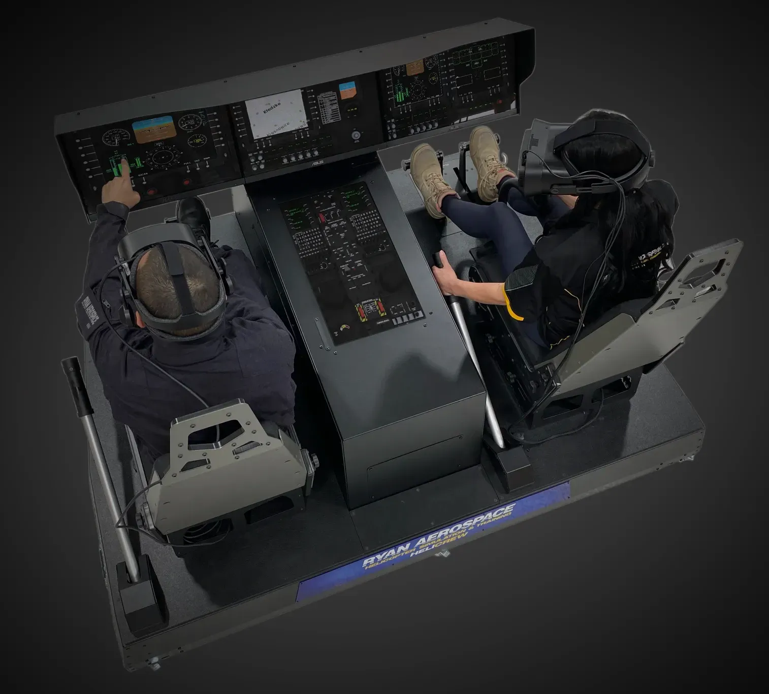 HELICREW dual control helicopter simulator by RYAN AEROSPACE