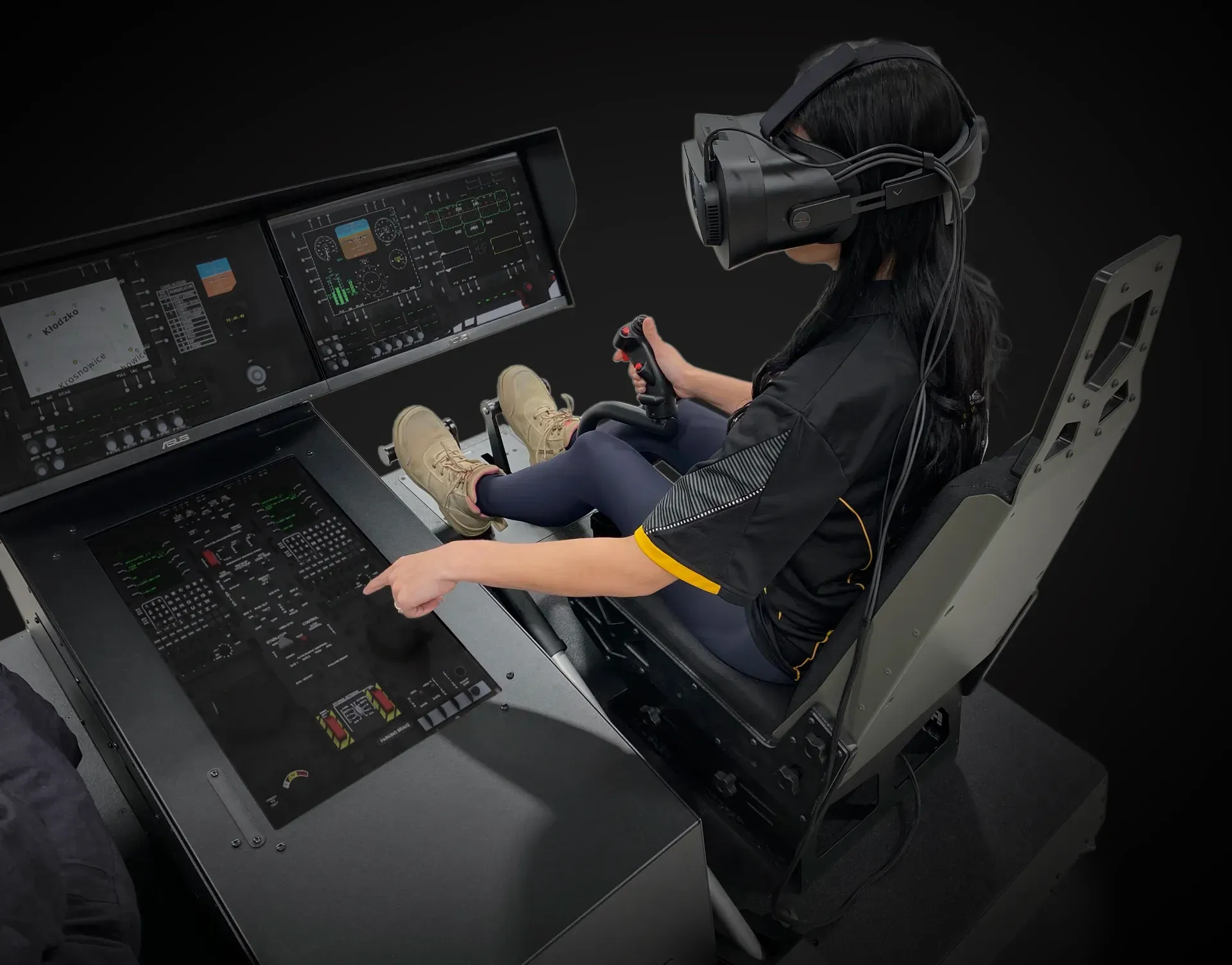 HELICREW dual control helicopter simulator by RYAN AEROSPACE