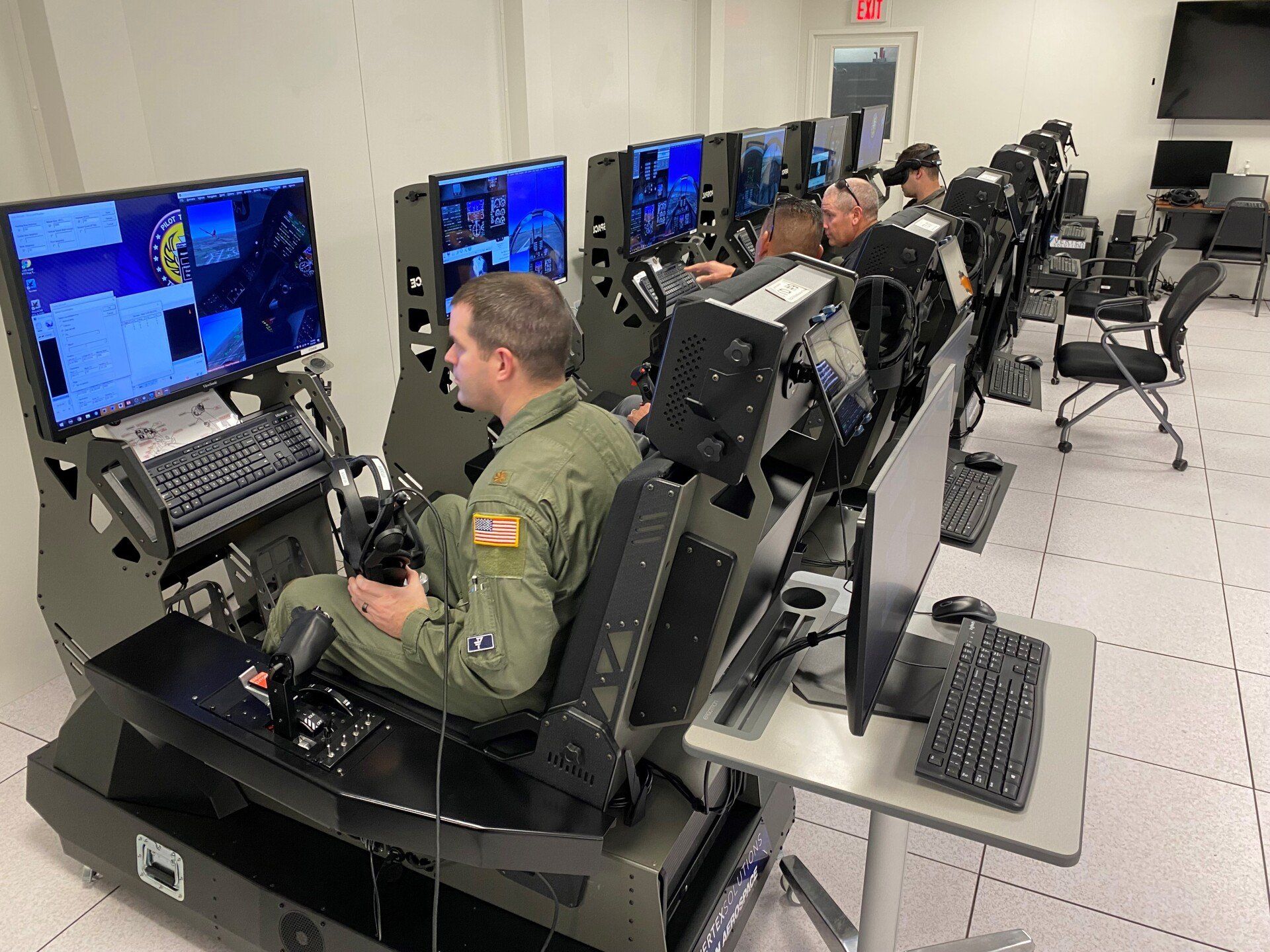 RYAN AEROSPACE Immersive Training Device / fixed wing simulator (ITD) in use with the US Air Force
