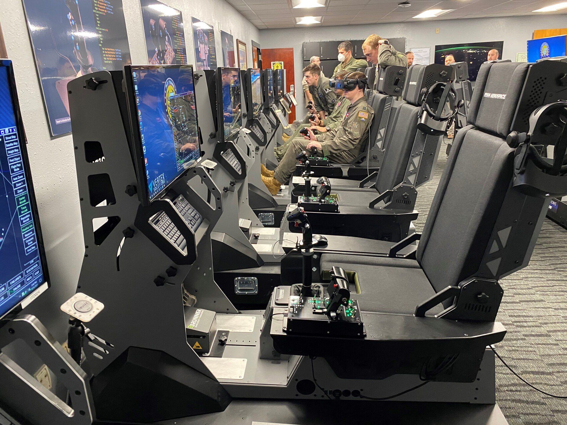 RYAN AEROSPACE Immersive Training Device / fixed wing simulator (ITD) in use with the US Air Force