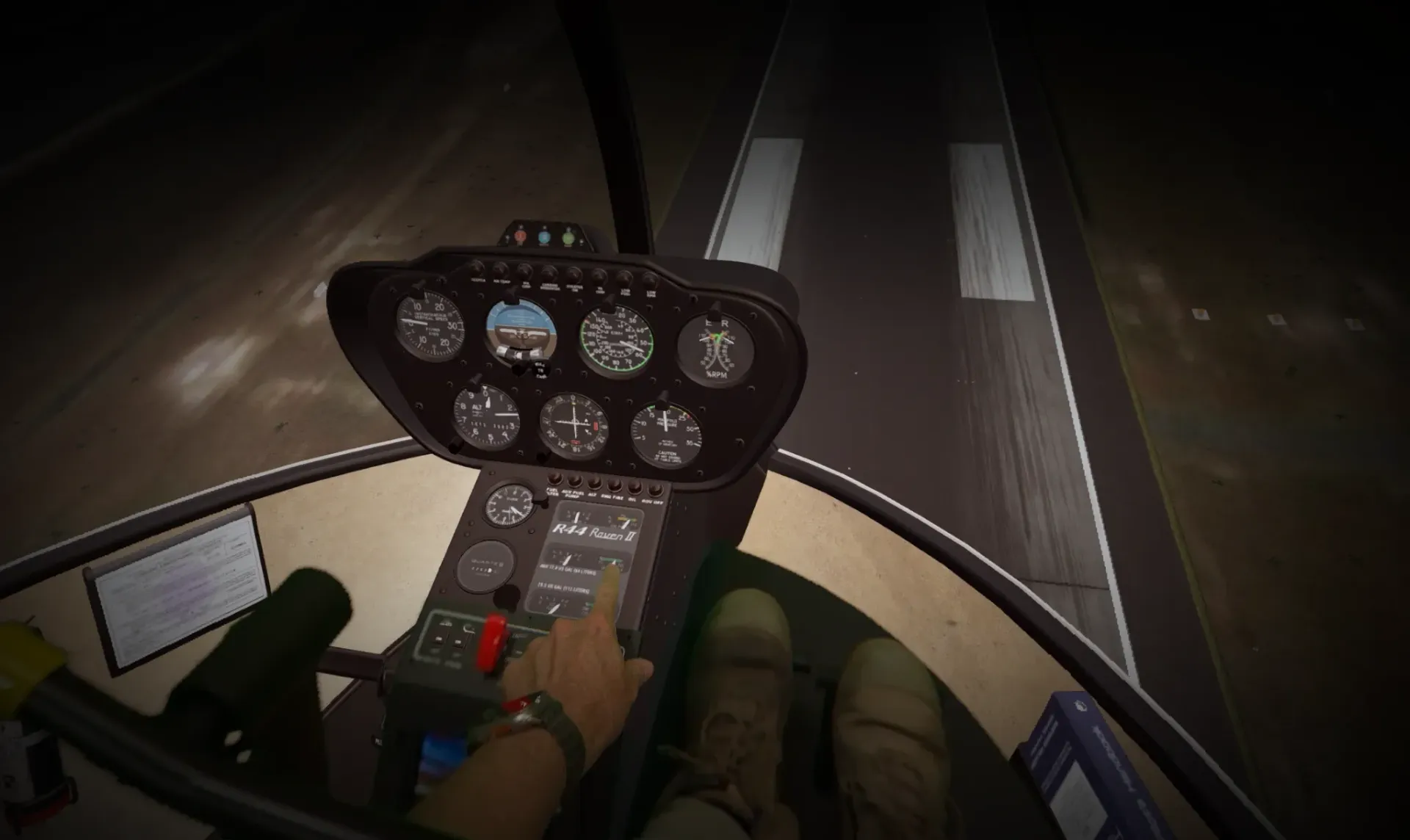 RYAN AEROSPACE Robinson R44 mixed reality helicopter simulator
