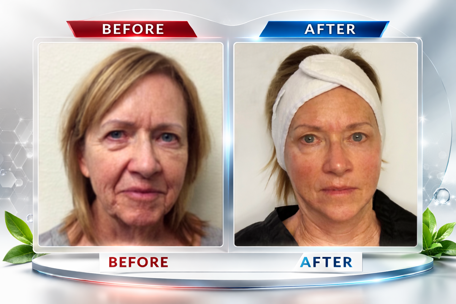 Amazing non-invasive results from 2 years of NeurotriS microcurrent facial treatments toning, lifting and wrinkle reduction.