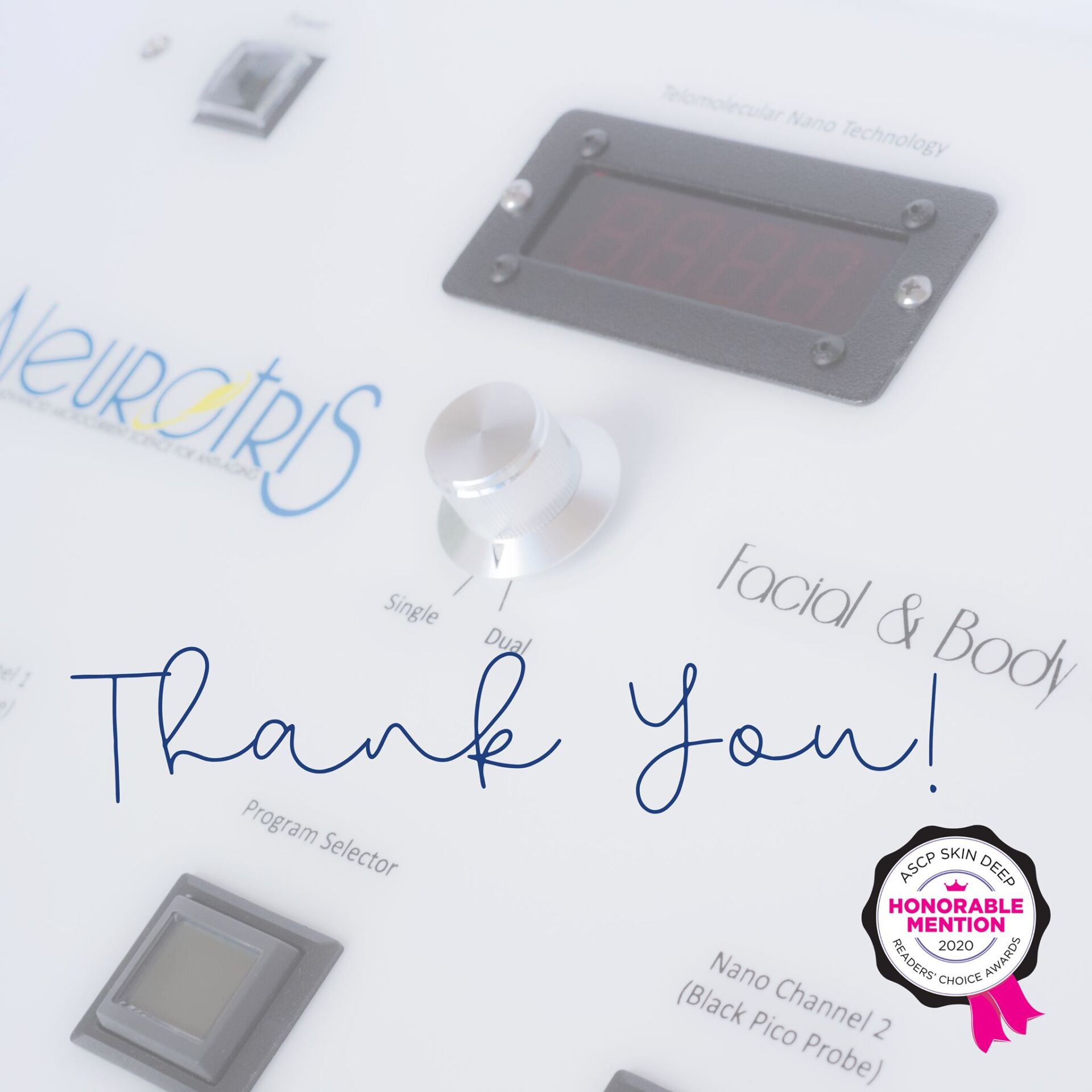 A sign that says thank you on it