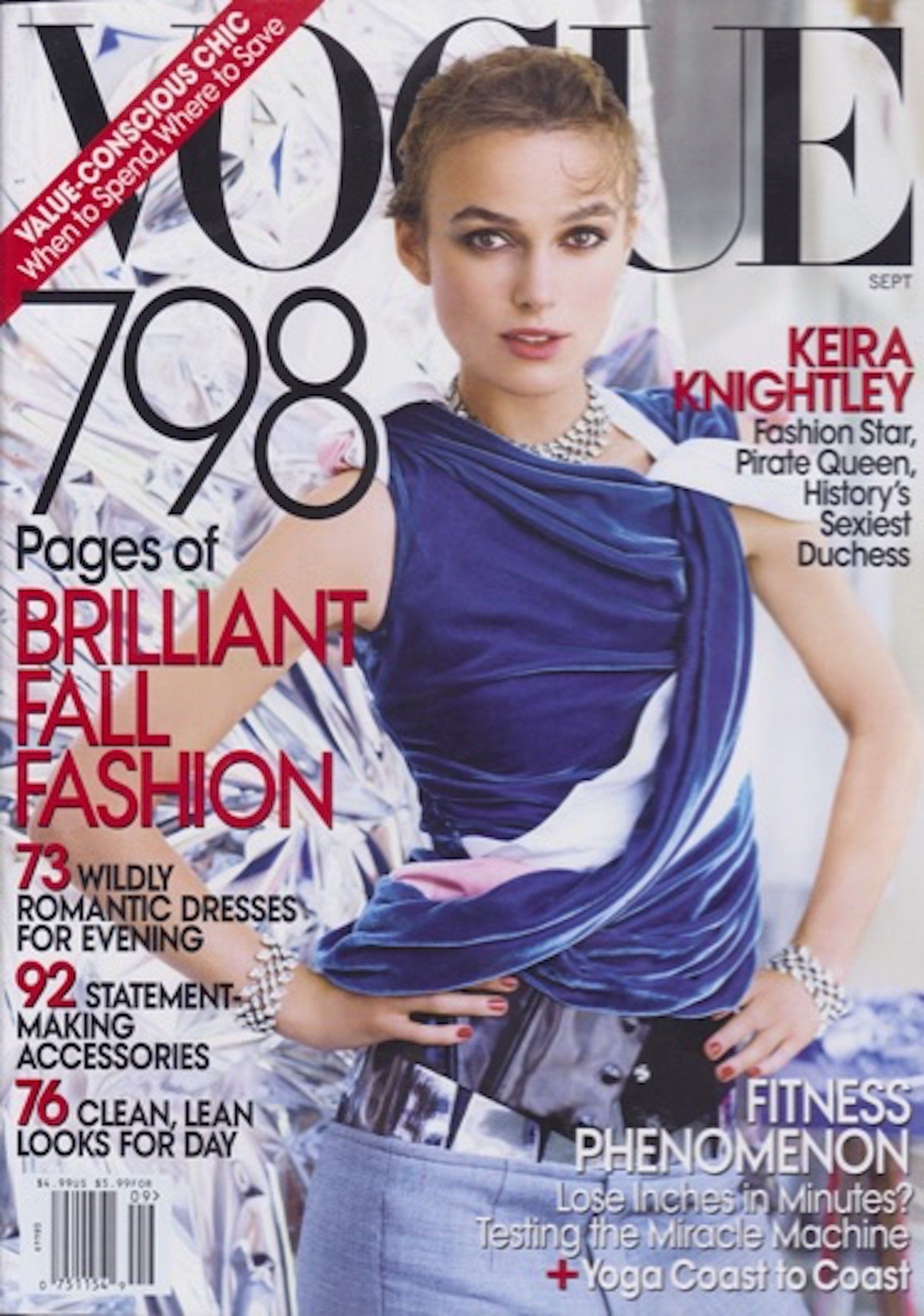 Keira knightley is on the cover of vogue magazine