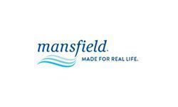 Mansfield logo with blue wave lines and the tagline “MADE FOR REAL LIFE.”