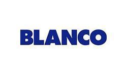 Blue “BLANCO” text on a white background