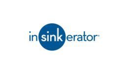 InSinkErator logo in blue and gray on a white background