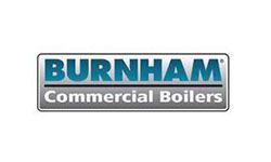 Burnham Commercial Boilers logo in blue and gray text