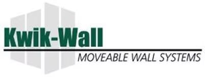 Kwik wall moveable wall systems logo on a white background
