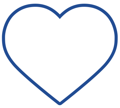 Notification Blue Heart Icon