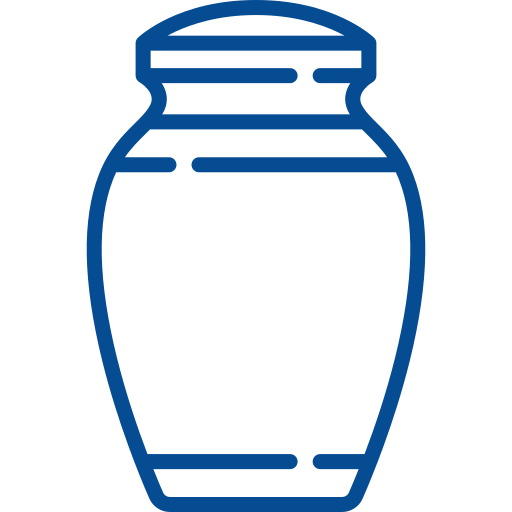 Urn Blue Urn Icon