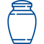 Urn Blue Urn Icon