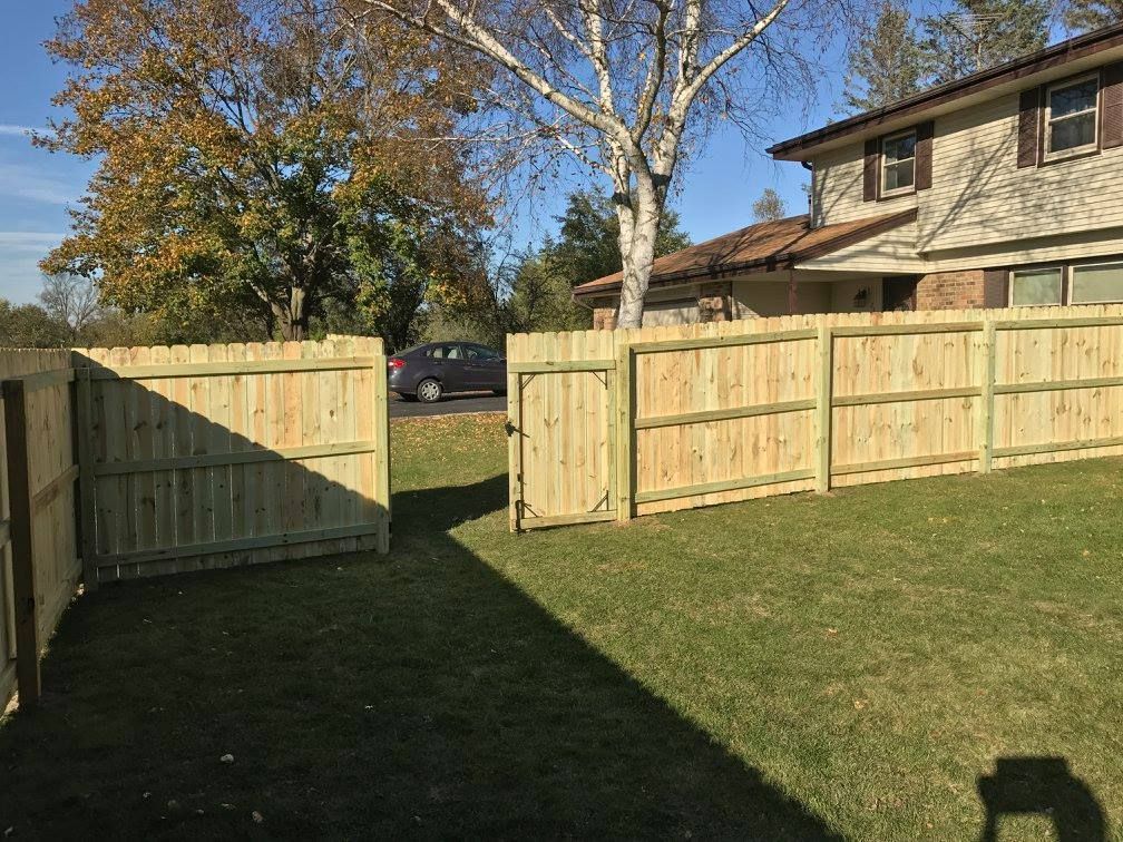 wood fencing gate in Madison, Wisconsin