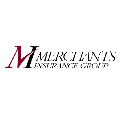 Merchants Insurance Group logo: maroon and black
