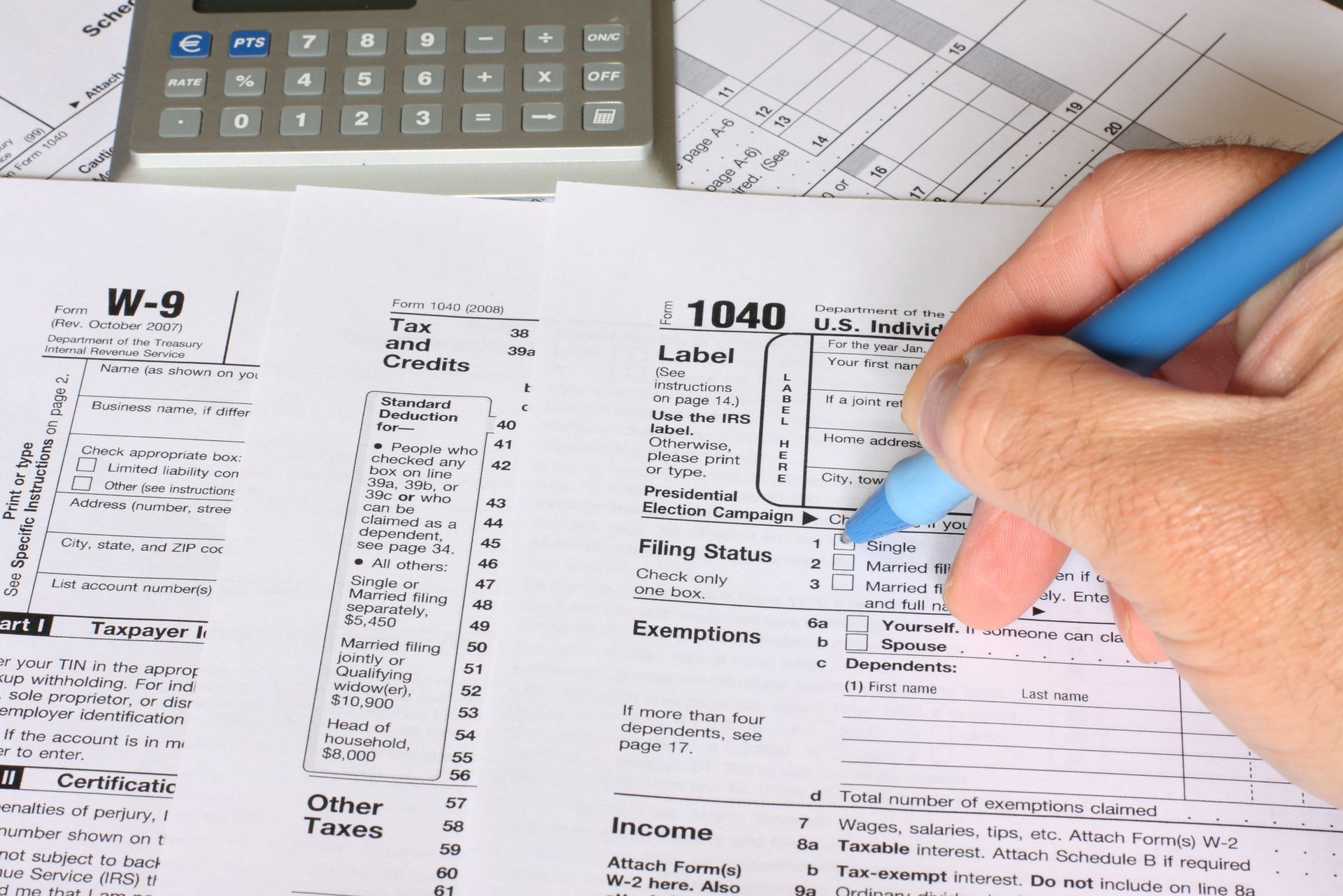 Filling out 1040 Tax Forms — Olympia, WA — Bliss & Skeen, CPAs