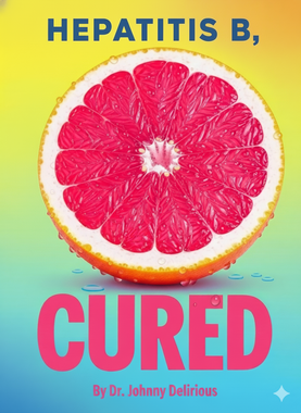 A grapefruit slice with the words 