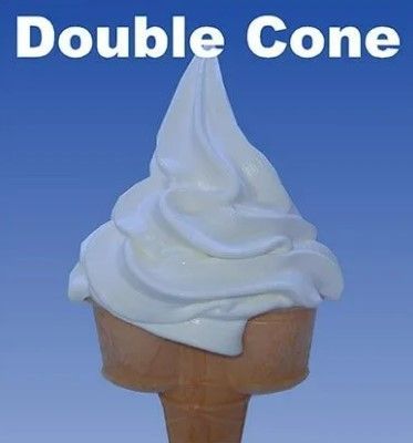 A Double Cone Ice Cream Cone — Frosty Whip in Rasmussen, QLD