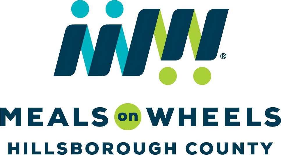 A logo for hillsborough county meals on wheels