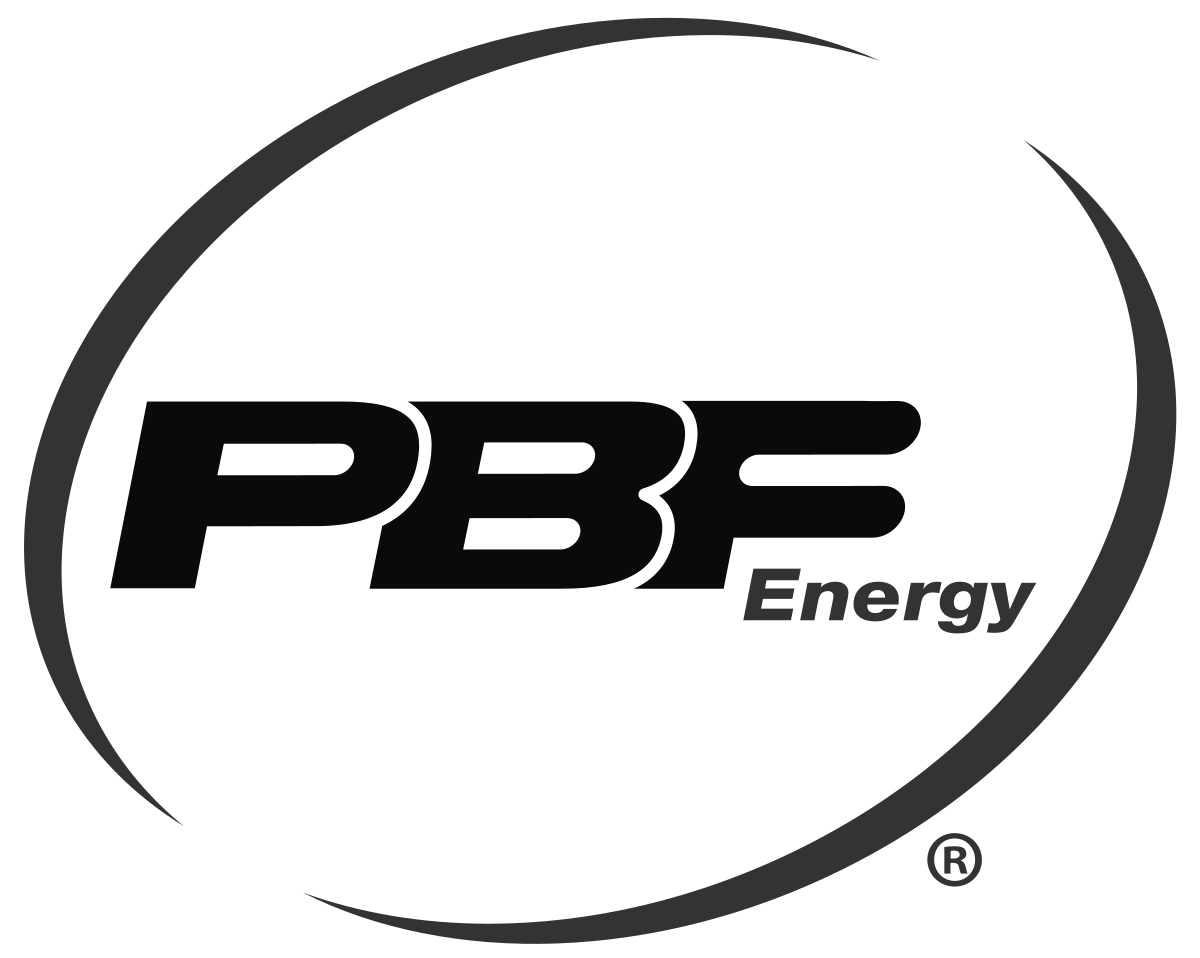 The PBF Energy logo features the black text