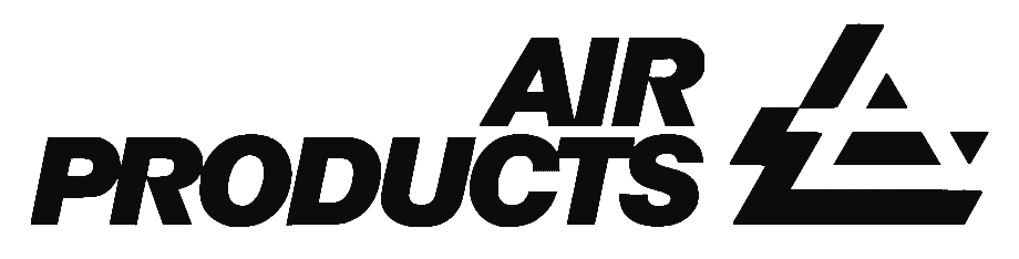 The Air Products logo, featuring the company name in bold, black text next to a stylized black 