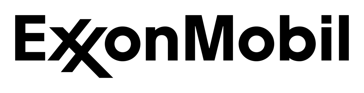 The ExxonMobil logo in black text on a white background, featuring the distinctive double-X design.